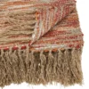 50"x60" Chindi Design Throw Blanket Rust - Saro Lifestyle