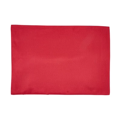 Saro Lifestyle Merry Mistletoe Placemat (Set Of 4), 13"x19", Red 1 Saro Lifestyle Merry Mistletoe Placemat (Set Of 4), 13"x19", Red