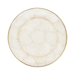 Saro Lifestyle Polished Capiz Charger Plate (Set Of 4) -Saro Lifestyle GUEST 012e363e c4e2 4159 8d26 db4e0983c529