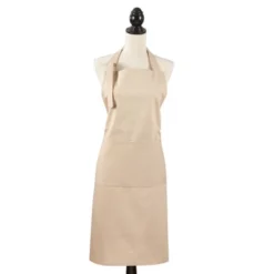 Saro Lifestyle Denim Classic Cuisine Cotton Apron -Saro Lifestyle GUEST 02afa2d3 2919 41e5 a21a 48e329e9e58d