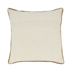 Saro Lifestyle Embroidered Bumble Bee Bliss Throw Pillow Cover, 18", Beige