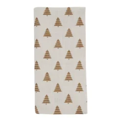 Saro Lifestyle Christmas Trees Napkin, 20" Square, Gold (Set Of 4) -Saro Lifestyle GUEST 032813d8 35e5 44bf 9d9e 1aaf7a7aa91a