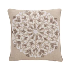 Saro Lifestyle Saro Lifestyle Beaded + Embroidered Decorative Pillow Cover -Saro Lifestyle GUEST 03e21a64 2c88 43b1 917f 3d699fd5e6b8
