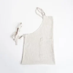 Saro Lifestyle Striped Design Apron, Full, Natural
