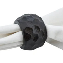 Saro Lifestyle Chunky Wood Dinner Napkin Rings (Set Of 4) -Saro Lifestyle GUEST 050f71a9 2bbf 4591 b060 794c5bcdbc05