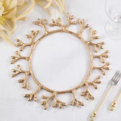 Saro Lifestyle Berries Frame Charger (Set Of 4) -Saro Lifestyle GUEST 06f70736 41b8 4555 a412 00b4397249ae