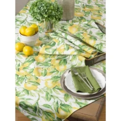 Saro Lifestyle Lemon Design Printed Placemats -Saro Lifestyle GUEST 074294c6 b844 4f8d b339 98906cfd2a01