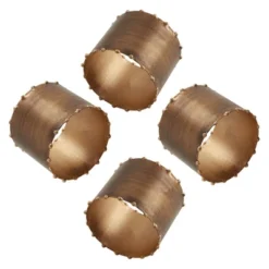 Saro Lifestyle Dot Rim Design Napkin Ring Holders (Set Of 4)