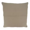 20"x20" Oversize Cotton With Tufted Cross Design Square Throw Pillow Cover Brown - Saro Lifestyle