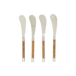 Saro Lifestyle Artisan Cork-Handled Spreader Set, Beige -Saro Lifestyle GUEST 0a229f76 2678 468a 9903 d46c947e94e5