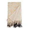 Saro Lifestyle Foil Print Design Two-Tone Throw Blanket