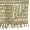 Saro Lifestyle Long Table Runner With Stitched Stripe Design, Beige, 16" X 72"