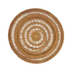 Saro Lifestyle Rustic Rattan Charger Plate (Set Of 4) -Saro Lifestyle GUEST 0fbeb2f8 47b4 47dd a070 844d96c03074