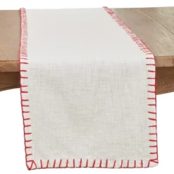 Saro Lifestyle Woven Warmth Chunky Whip Stitch Table Runner -Saro Lifestyle GUEST 10c011f2 be39 4b3a bbd7 cbfa8f7cd066