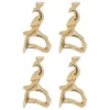 Saro Lifestyle Peacock Napkin Ring (Set Of 4)
