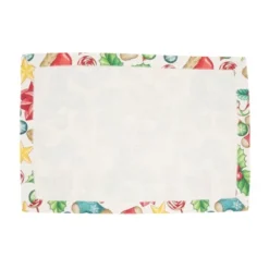 Saro Lifestyle Christmas Placemat (Set Of 4), 14"x20", Multi