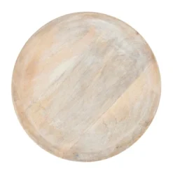 Saro Lifestyle Rustic Woodland Charger (Set Of 4), White, 14"x14" -Saro Lifestyle GUEST 13595cfb 2a43 44a2 afcc 97083bae8b22