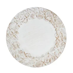 Saro Lifestyle Sea Shell Embellished Charger Plate (Set Of 4) 11 Saro Lifestyle Sea Shell Embellished Charger Plate (Set Of 4) -Saro Lifestyle GUEST 14e65562 fe20 4616 ba34 cd1b48000015