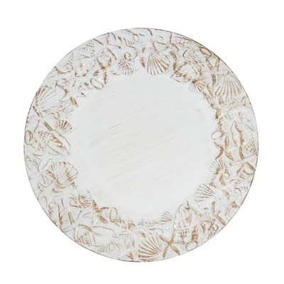 Saro Lifestyle Sea Shell Embellished Charger Plate (Set Of 4) 5 Saro Lifestyle Sea Shell Embellished Charger Plate (Set Of 4) - Image 5