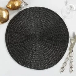 Saro Lifestyle Round Design Table Mats (Set Of 4) -Saro Lifestyle GUEST 162c9887 32cd 487f bc59 aad8b63ea8a8