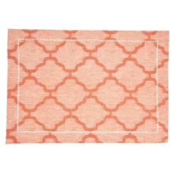 Saro Lifestyle Placemats With Laser-Cut Hemstitch Border (Set Of 4) -Saro Lifestyle GUEST 1740d9ed 68b1 4200 92a7 8c82cb398809