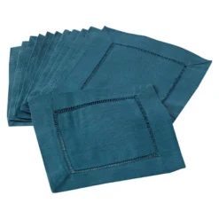 Hemstitched Cocktail Napkins (Set Of 12) -Saro Lifestyle GUEST 177805d6 34e0 47e8 92eb 8b1098cb28df