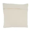 Saro Lifestyle Multi Texture Chindi Decorative Pillow Cover, Natural, 18"