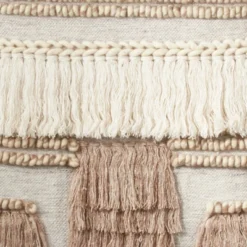 Saro Lifestyle Saro Lifestyle Textured Design Woven Wall Hanging, Grey, -Saro Lifestyle GUEST 1abf8da9 9080 4dc4 82bb bc47f0cfda8a