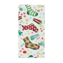 Saro Lifestyle Holiday Table Napkins With Christmas Stockings Design (Set Of 4) -Saro Lifestyle GUEST 1b10d3ff 1d33 41f4 80a0 daf37e4d5bb7