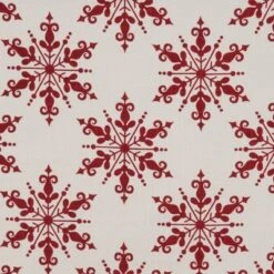Saro Lifestyle Snowflake Napkin, 20" Square, Red (Set Of 4) -Saro Lifestyle GUEST 1b26a2fc 47fd 45cf 917b 6afb88aa6f1a