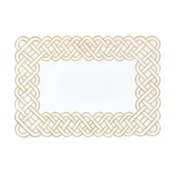 Saro Lifestyle Table Placemats With Braid Embroidered Design (Set Of 4) -Saro Lifestyle GUEST 1b920d70 d6a6 4c02 b794 b303634a770d