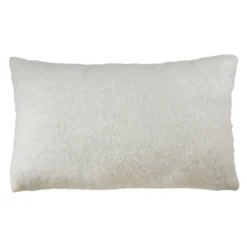 Faux Mohair Throw Pillow Cover - Saro Lifestyle
