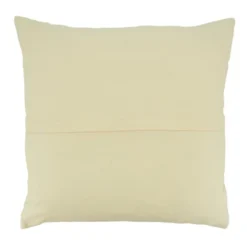 Saro Lifestyle Poly Filled Throw Pillow With Banded Design, 20", Beige
