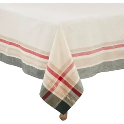 Saro Lifestyle Merry Pines Dobby Tablecloth -Saro Lifestyle GUEST 1f1bf964 1924 4f12 90bf 6008197b1049