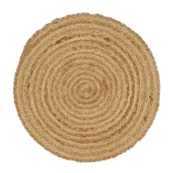 Saro Lifestyle Charming Shimmer Spiral Placemat (Set Of 4), 15", Gold