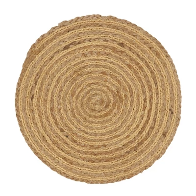 Saro Lifestyle Charming Shimmer Spiral Placemat (Set Of 4), 15", Gold 1 Saro Lifestyle Charming Shimmer Spiral Placemat (Set Of 4), 15", Gold