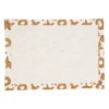 Saro Lifestyle Gingerbread Design Placemats (Set Of 4), Brown, 14"x20"