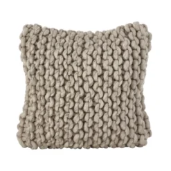 18"x18" Chunky Knit Square Throw Pillow Cover - Saro Lifestyle -Saro Lifestyle GUEST 22969cf1 0ffa 4d58 bcb1 d962572c8c44