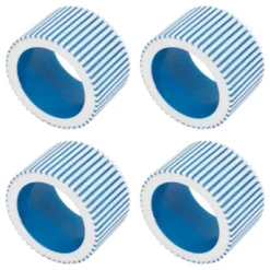 Saro Lifestyle Ribbed Napkin Ring (Set Of 4)