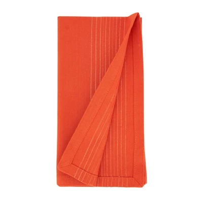 Saro Lifestyle Metallic Elegance Shimmer Stripe Napkin (Set Of 4) 2 Saro Lifestyle Metallic Elegance Shimmer Stripe Napkin (Set Of 4) - Image 2