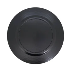 Saro Lifestyle Natural Look Faux Rattan Charger Plate (Set Of 4), 13"x13", Brown