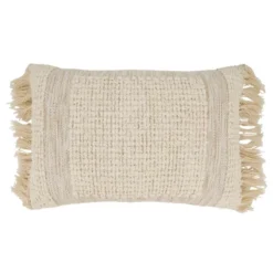 Saro Lifestyle Fringe Haven Outdoor Poly Filled Throw Pillow, 16"x24", Beige 5 Saro Lifestyle Fringe Haven Outdoor Poly Filled Throw Pillow, 16"x24", Beige -Saro Lifestyle GUEST 279eb09a 1ff5 4bdb 82fa 6ee61aa2d968