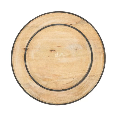 Saro Lifestyle Wooden Charger, 13" Ø Round, Natural (Set Of 4) 4 Saro Lifestyle Wooden Charger, 13" Ø Round, Natural (Set Of 4) - Image 4