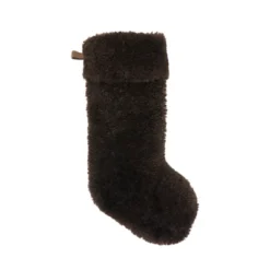 Saro Lifestyle Cozy Delight Lamb Fur Stocking -Saro Lifestyle GUEST 2b88ef01 b9e4 42c9 8b18 0605a1a5a7c1