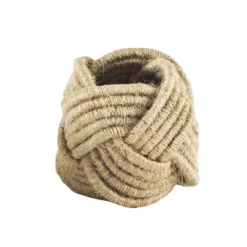 Saro Lifestyle Braided Jute Napkin Ring (set Of 4) -Saro Lifestyle GUEST 2bd51f5c 5574 49b6 8a89 a57732e0dd91