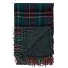 50"x60" Reversible Plaid Throw Blanket Green - Saro Lifestyle