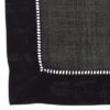 Saro Lifestyle Dinner Napkin /w Hemstitched Border, Black (Set Of 4)
