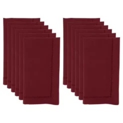 Saro Lifestyle Saro Lifestyle Hemstitched Design Dinner Napkins (Set Of 12) -Saro Lifestyle GUEST 3110ba63 3a6a 484a bfe5 4a7a31a9e04c