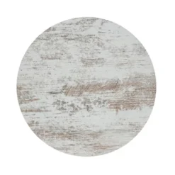 Saro Lifestyle Faux Wood Charger Plate (Set Of 4), 13", White -Saro Lifestyle GUEST 3121d69a bb5c 4b34 b812 514142e402ec