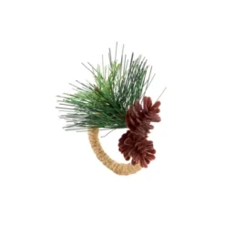 Saro Lifestyle Forest Floor Pinecone Napkin Ring (Set Of 4), Brown -Saro Lifestyle GUEST 319a03d5 5e25 419c 8121 91a9d4e89a3b